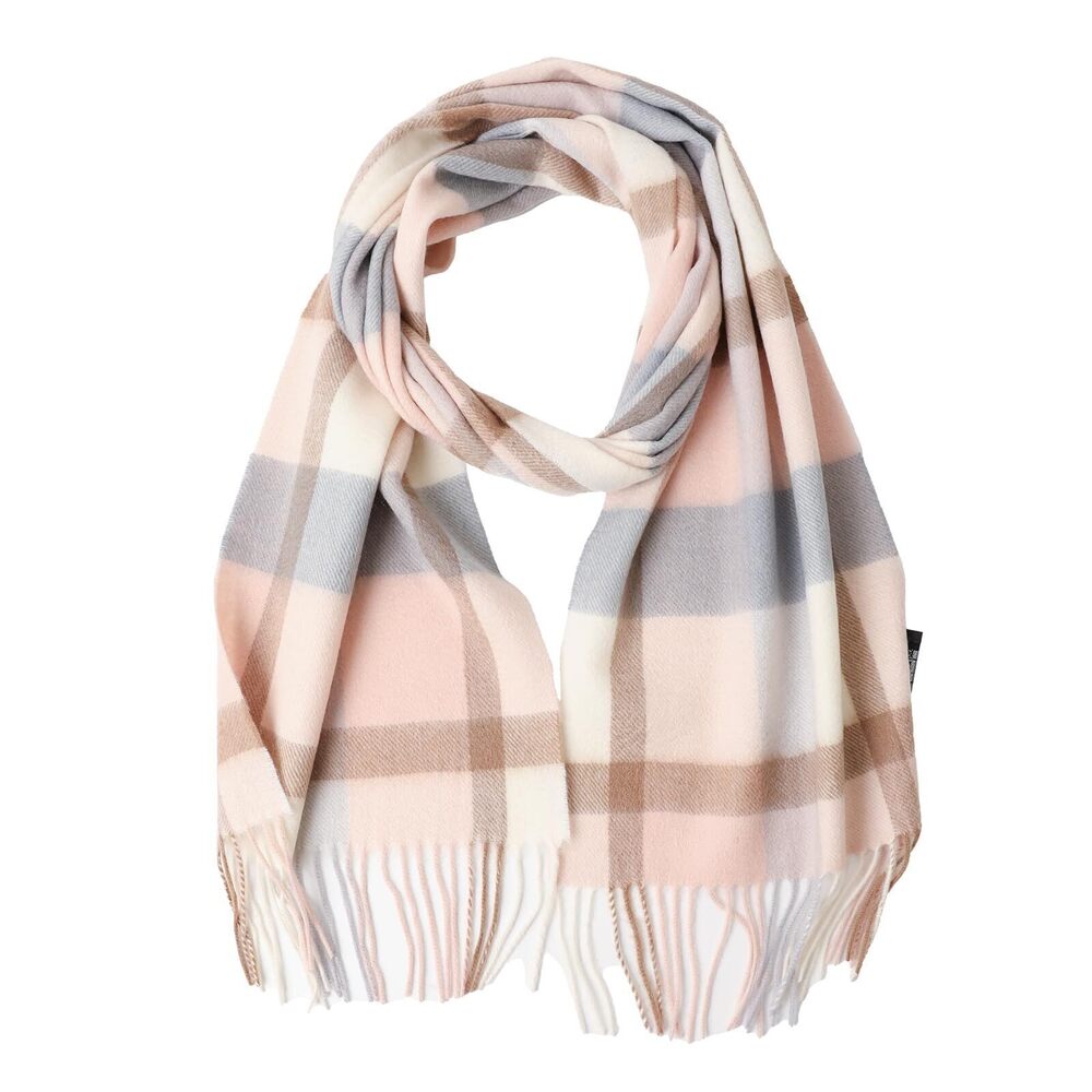 2453 100% Cashmere Plaid Tassel Scarf and , Winter Warm Long Scarves, Large